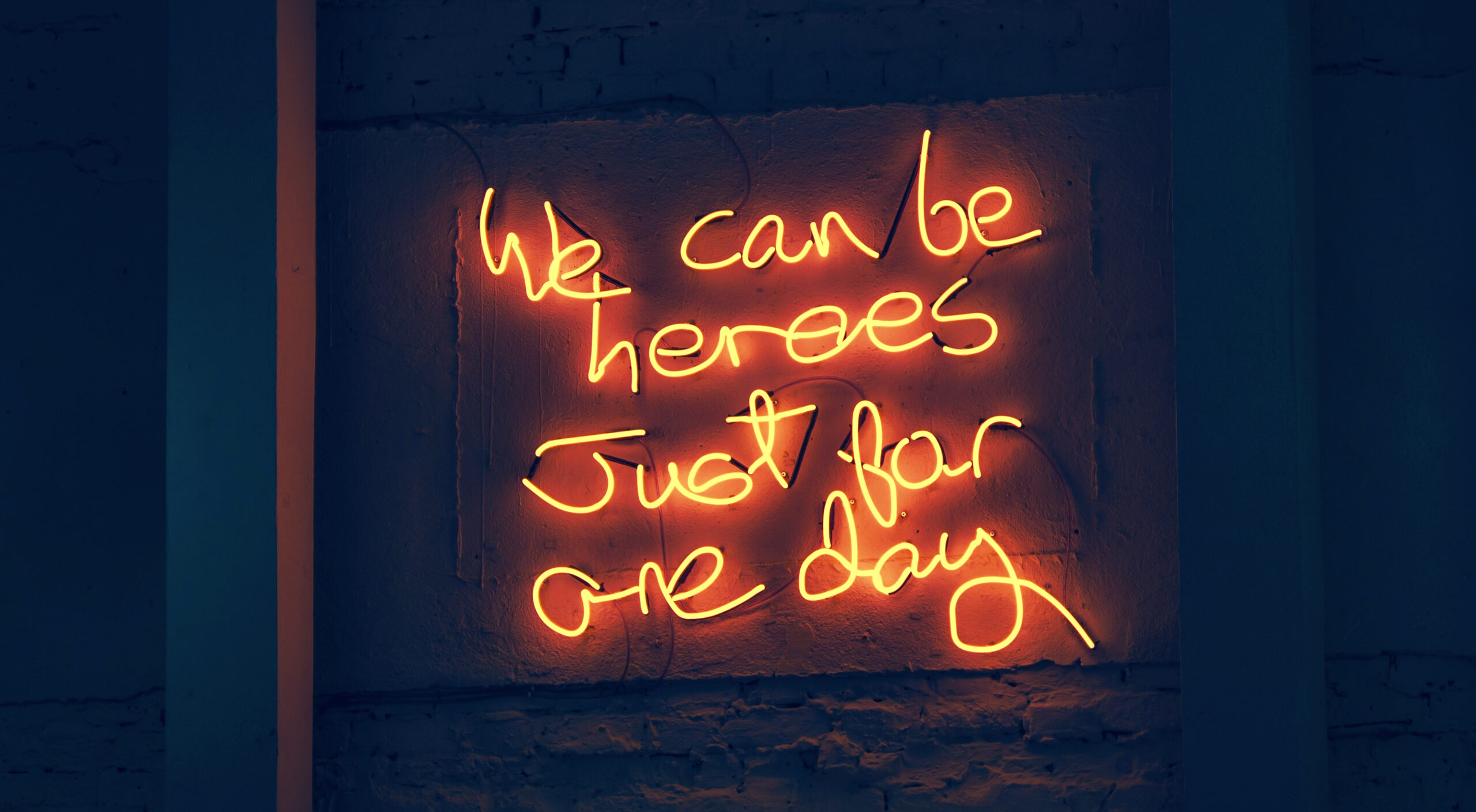 We can be heroes just for one day